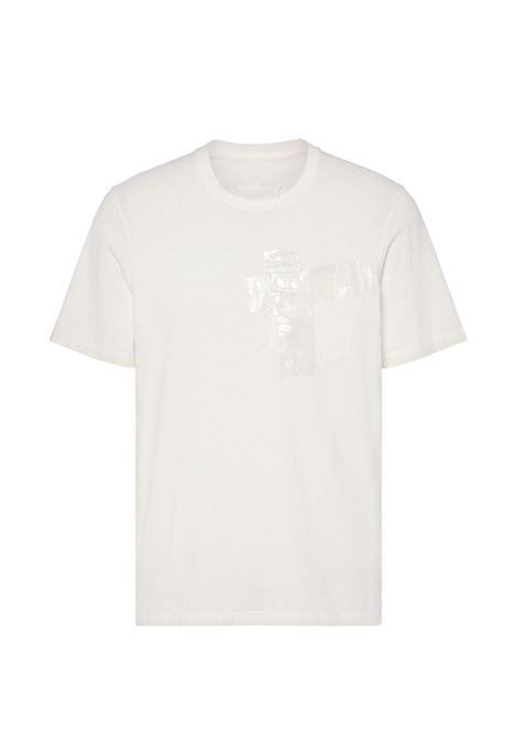 t-shirt taped uomo bianca MAISON MARGIELA | S67GC0048 S24575101